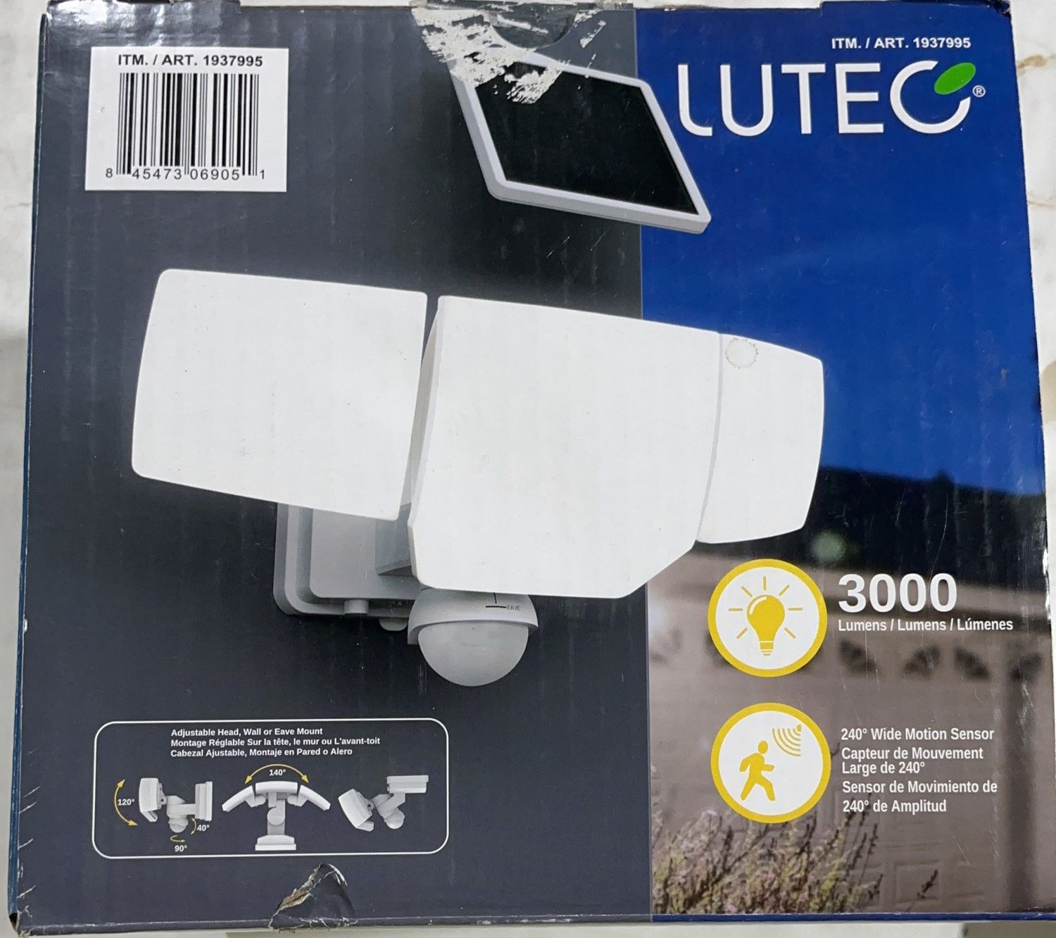 Lutec 3000L Solar  – Lighting | Item 1937995 6554732-OPEN BOX