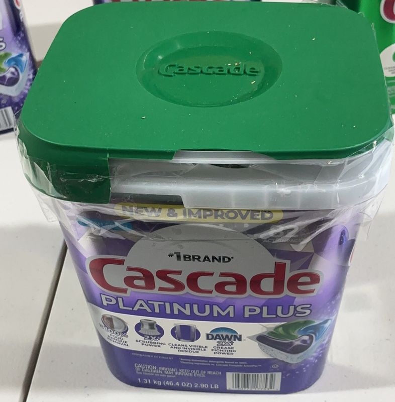Cascade Platinum Plus Dishwasher Detergent ActionPacs, Fresh, 82-count Item 2727590