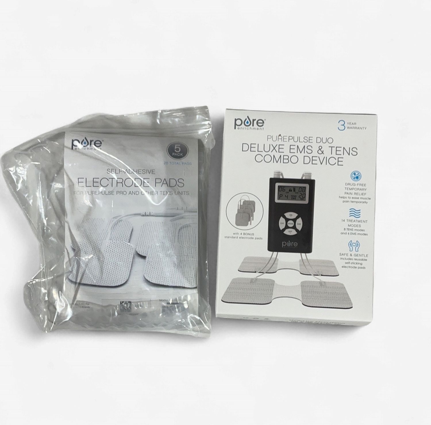 Purepulse Duo Tens/Ems  – Personal Care | Item 1349227 6554732-OPEN BOX