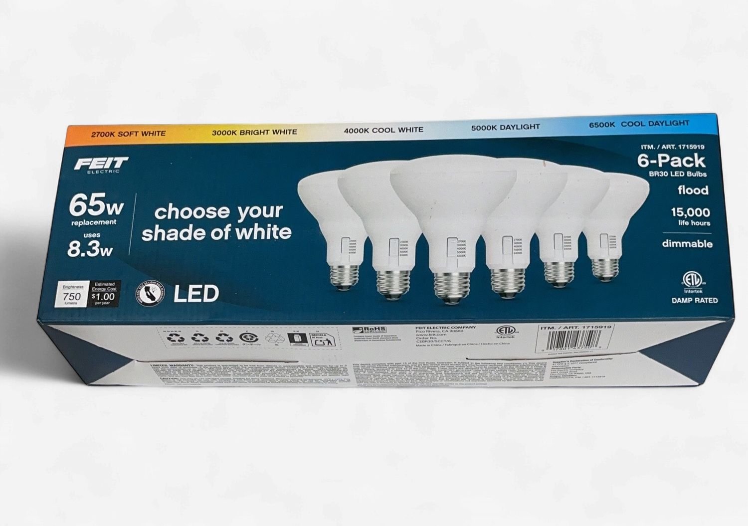 Feit Br30 5-Cct  – Lighting | Item 1715919 6554732-LIKE NEW