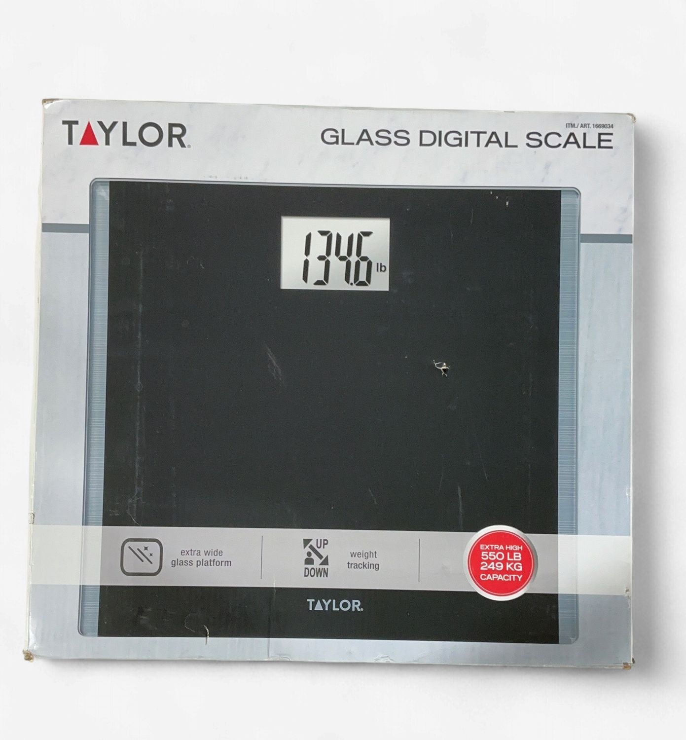 Taylor Glass Bath Scale  – Bathroom Accessories | Item 1669034 6554732-OPEN BOX
