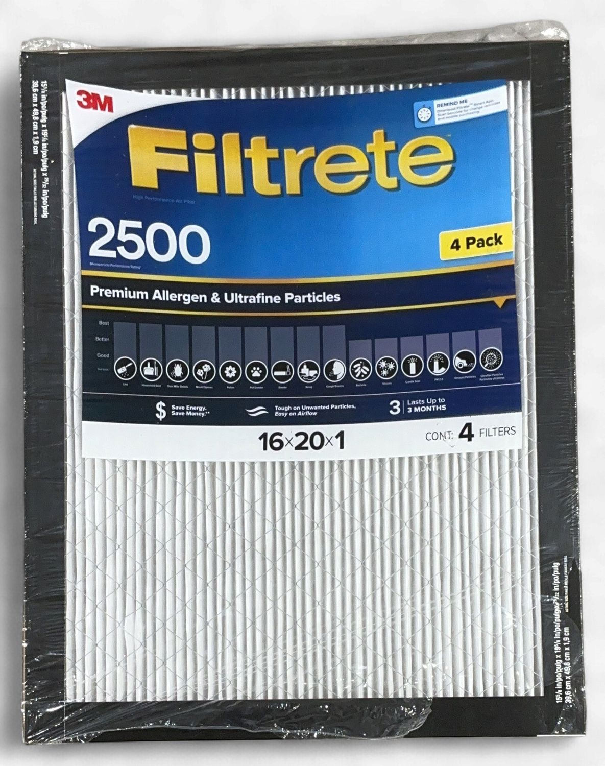 3M 2500 Series 16X20X1  – Building And Hardware | Item 1744671 6554732-LIKE NEW