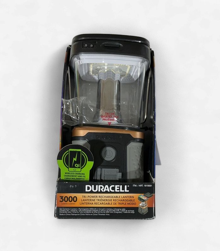 3000 L Tri Power Rechargeable Duracell Lantern Item: 1819561