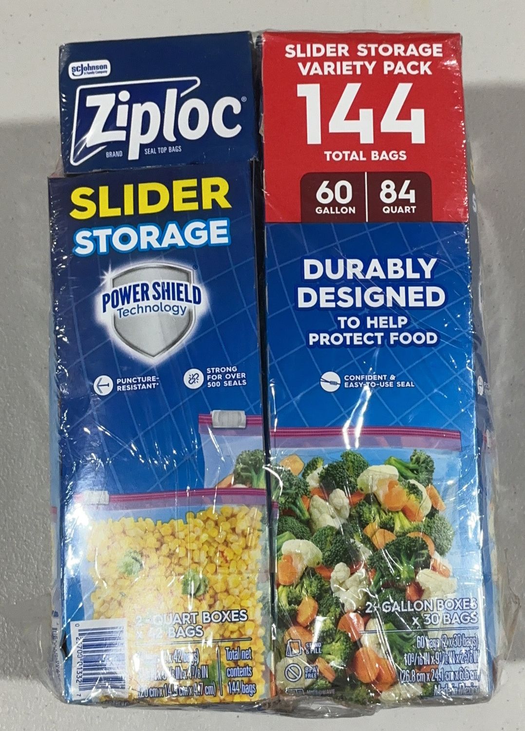 Ziploc Slider Vty 144 Ct  – Pantry | Item 1897234 6554732 OPEN BOX