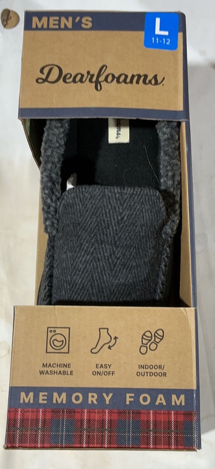 Dearfoams Mens Slipper Performance Comfort Footwear - Item 1899650