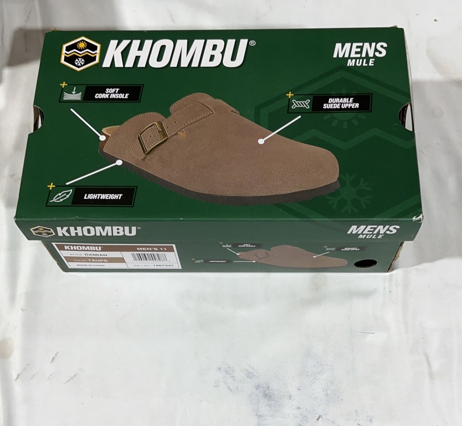 Khombu Men'S Mule Performance Comfort Footwear - Item 1967247-LIKE NEW