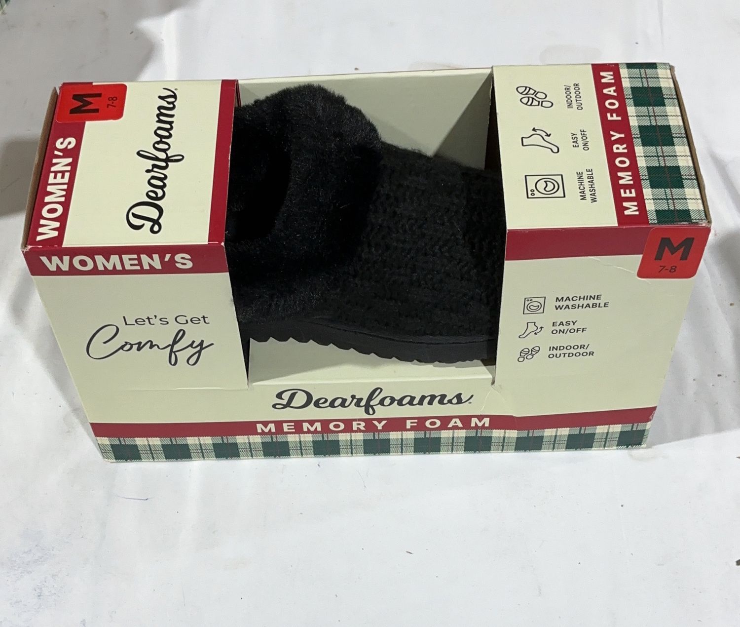 Dearfoams Wmns Slipper Performance Comfort Footwear - Item 1899637-LIKE NEW