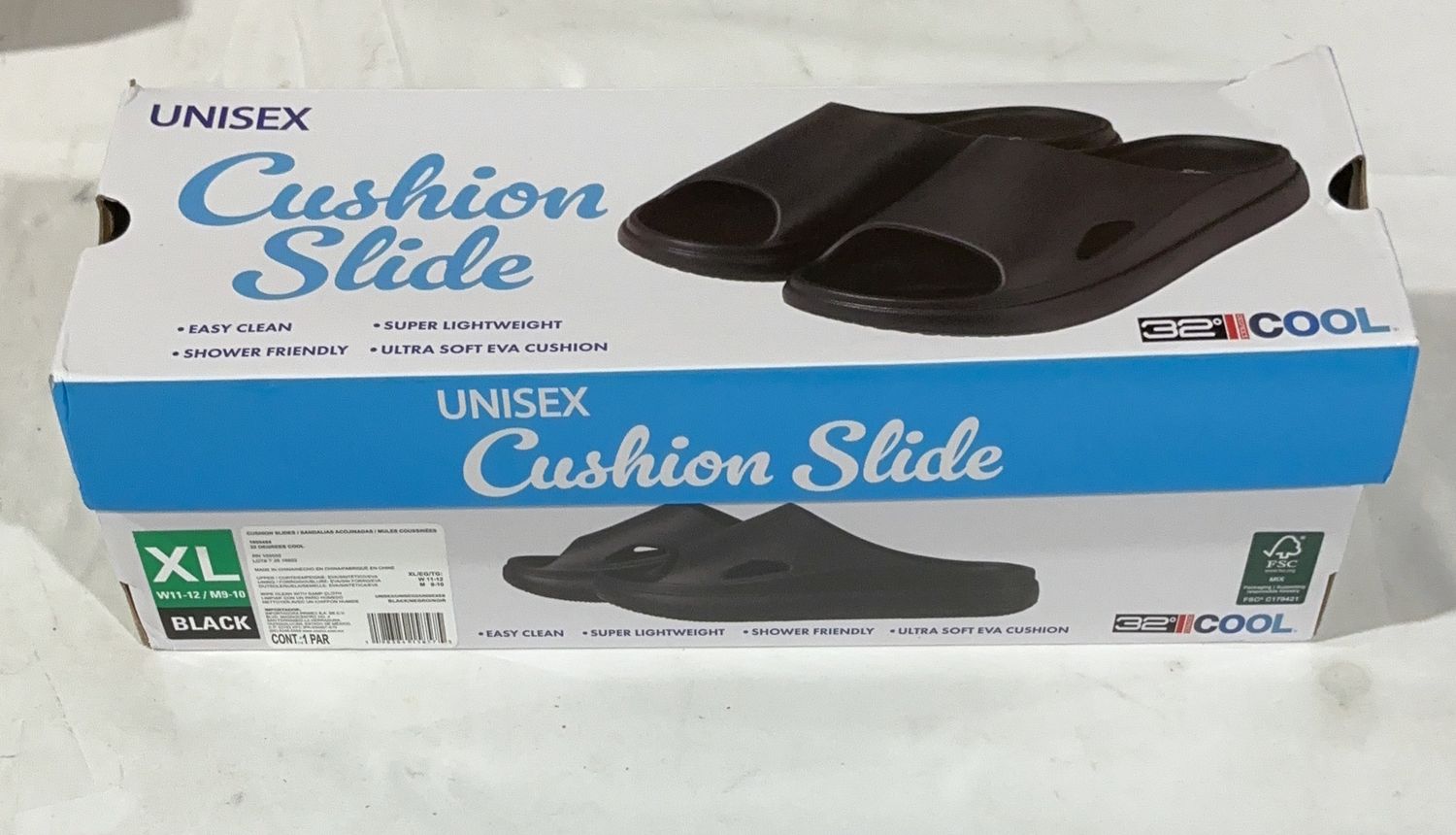 32D Blk Xl Slide Performance Comfort Footwear - Item 1959255-LIKE NEW