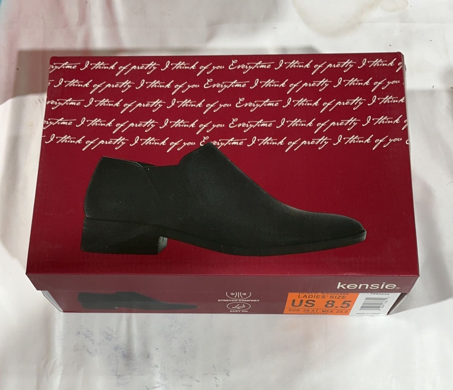 Kensie Lds Short Boot Performance Comfort Footwear - Item 1899634-LIKE NEW