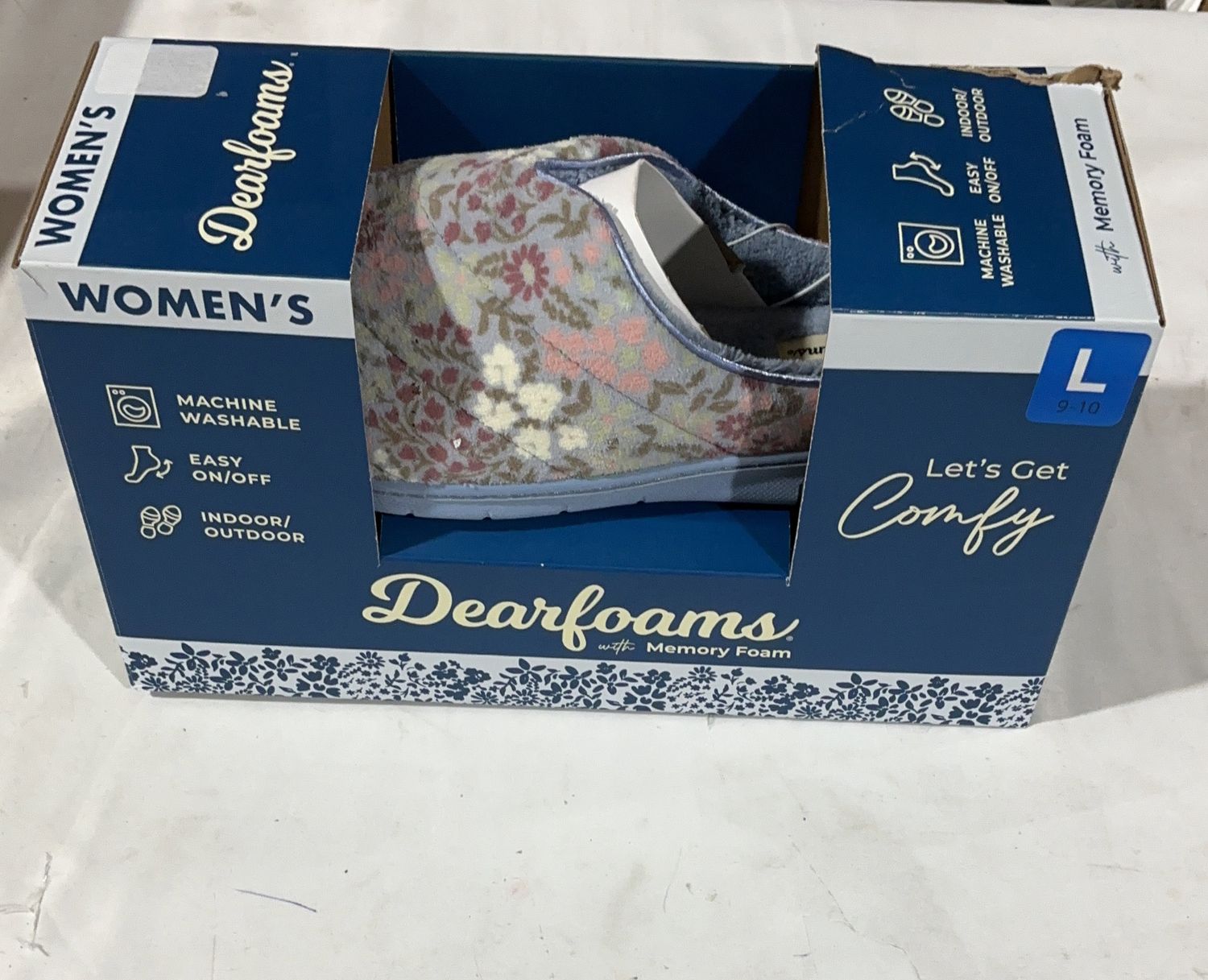 Dearfoams Lds Slipper Performance Comfort Footwear - Item 1847077-LIKE NEW