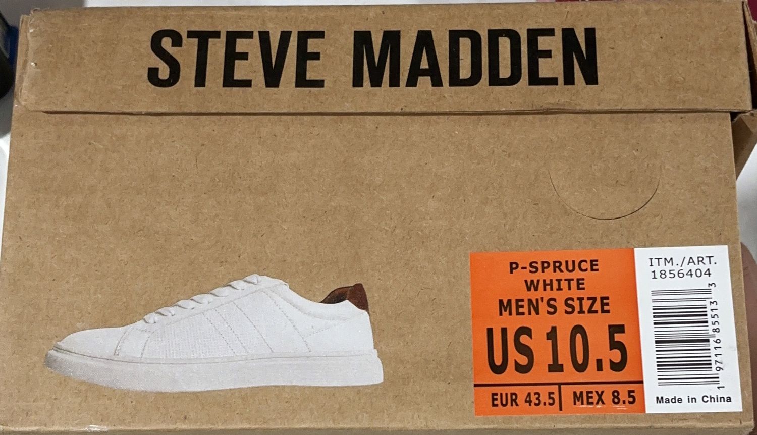 Sm Wht 10.5 M Sneaker Performance Comfort Footwear - Item 1866600-LIKE NEW