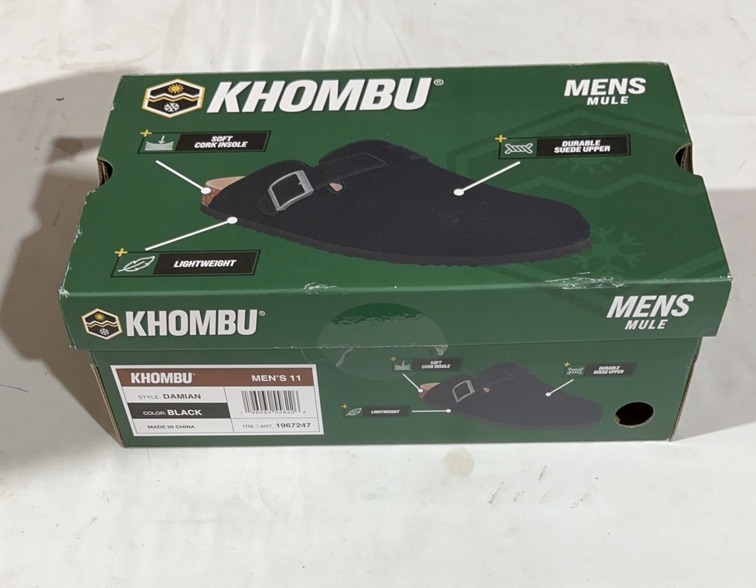 Khombu Blk 11 Shoe Performance Comfort Footwear - Item 1970950-LIKE NEW