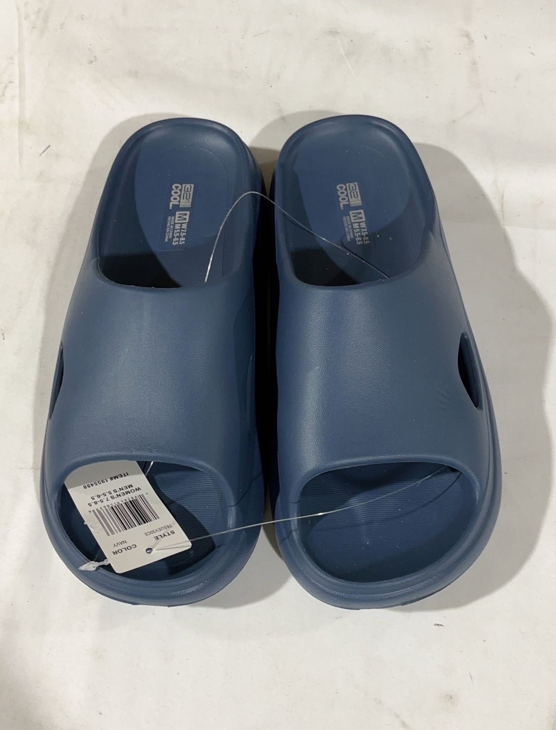 32D Nvy M Slide Performance Comfort Footwear - Item 1959263-OPEN BOX