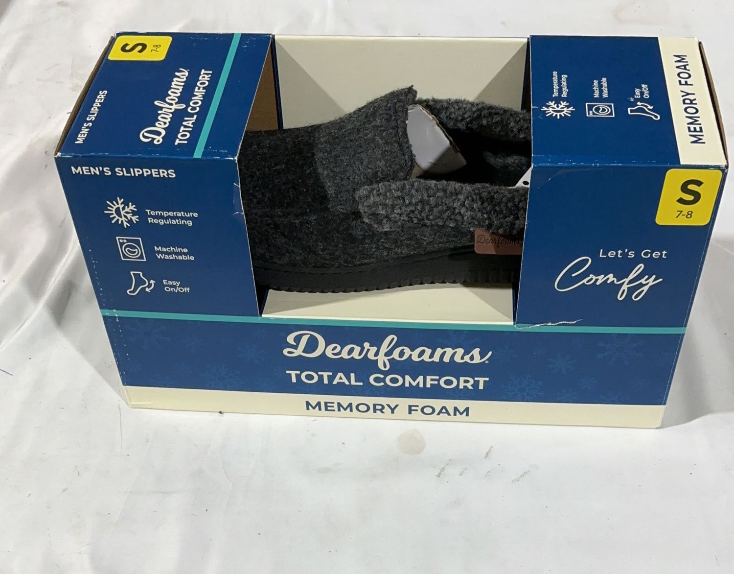 Dearfoams Men'S Slipper Performance Comfort Footwear - Item 1678578-LIKE NEW