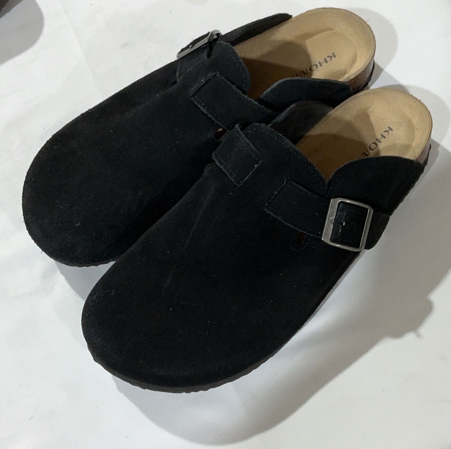 Khombu Women’s Slip-On Clog Shoes – Suede Style Comfort Clogs (Costco Item #1967247)-OPEN BOX