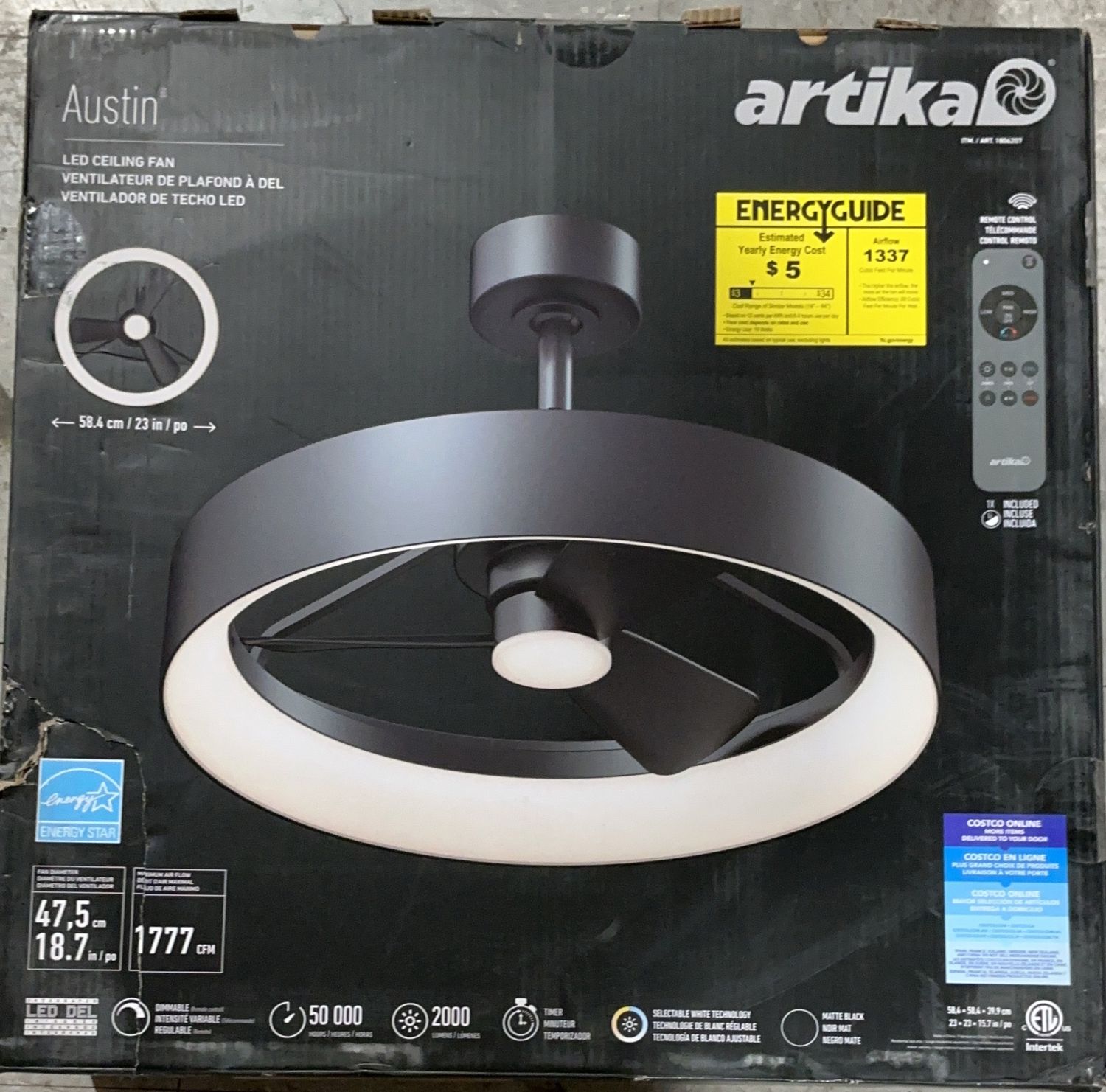 ARTIKA AUSTIN FAND MB | Model:NA | Item#1806207 | 22-OPEN BOX