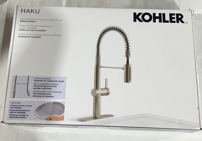 Kohler Haku Semi-professional Kitchen Sink Faucet STAINLESS FINISH  | Item#1806370