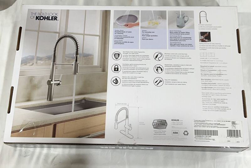 Kohler Haku Semi-professional Kitchen Sink Faucet STAINLESS FINISH  | Item#1806370