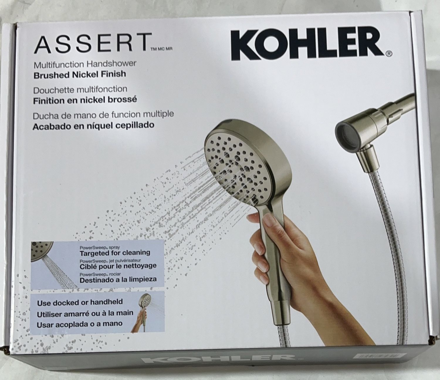 Premium KOHLER ASSERT HANDSHWR BN – Durable, Modern Design, High-Quality Construction | Model Standard Model | Item #1806317 | 47-LIKE NEW
