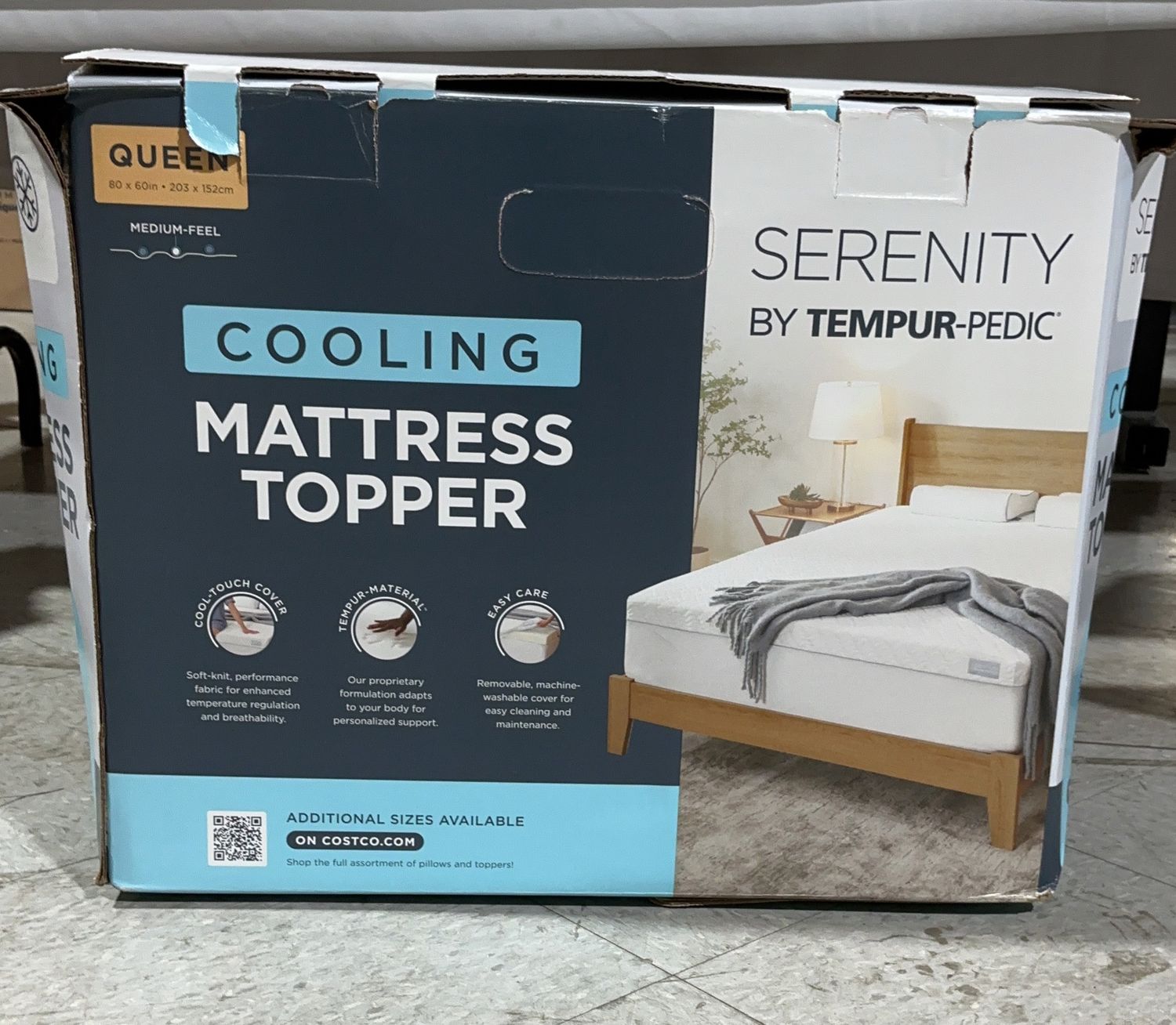 Premium TEMPUR COOLING TOPPER QN – Durable, Modern Design, High-Quality Construction | Model Standard Model | Item #1845023 | 73-LIKE NEW