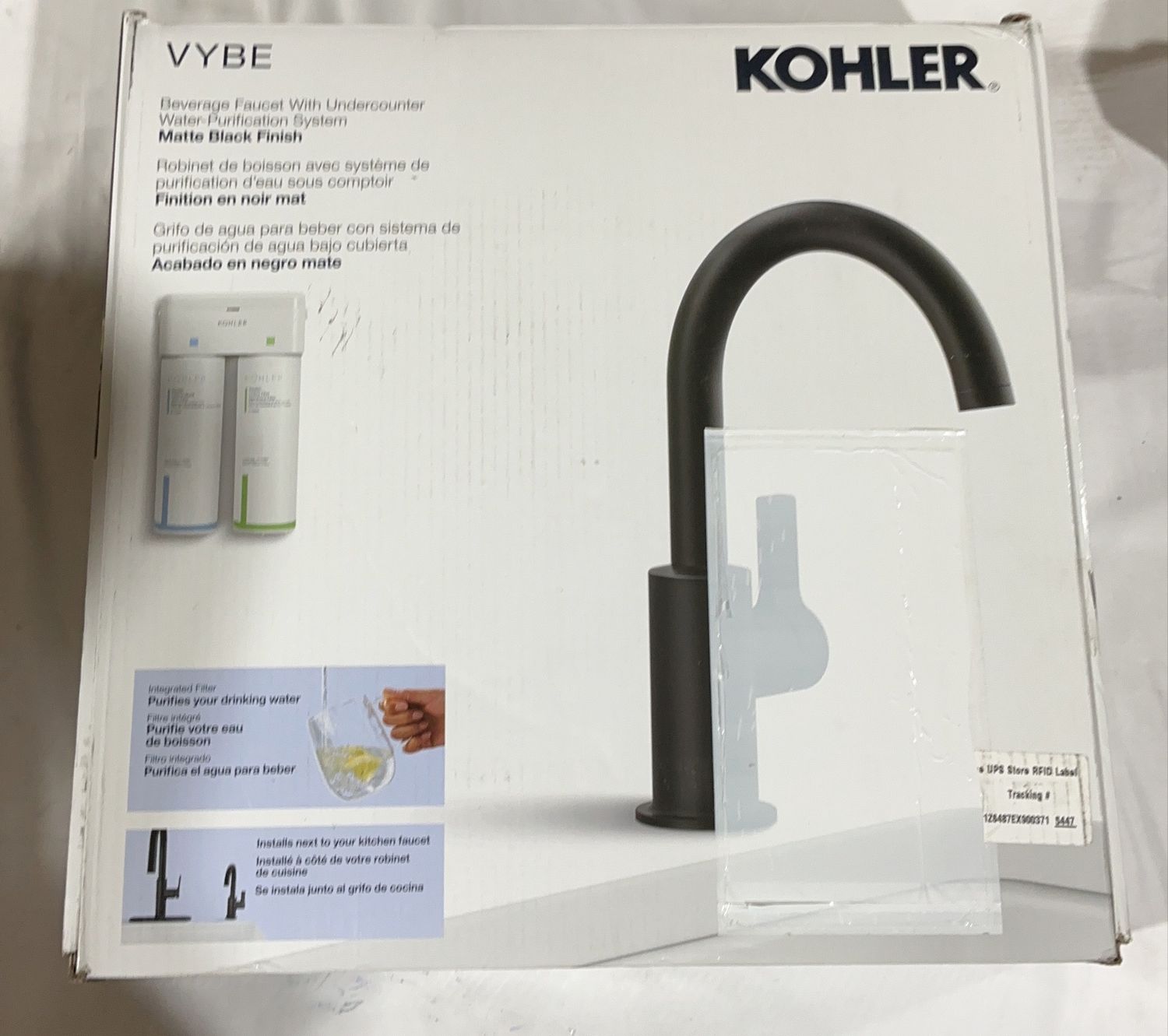 KOHLER VYBE BEV FAUCET MB | Model:NA | Item#1938320 | 12-OPEN BOX