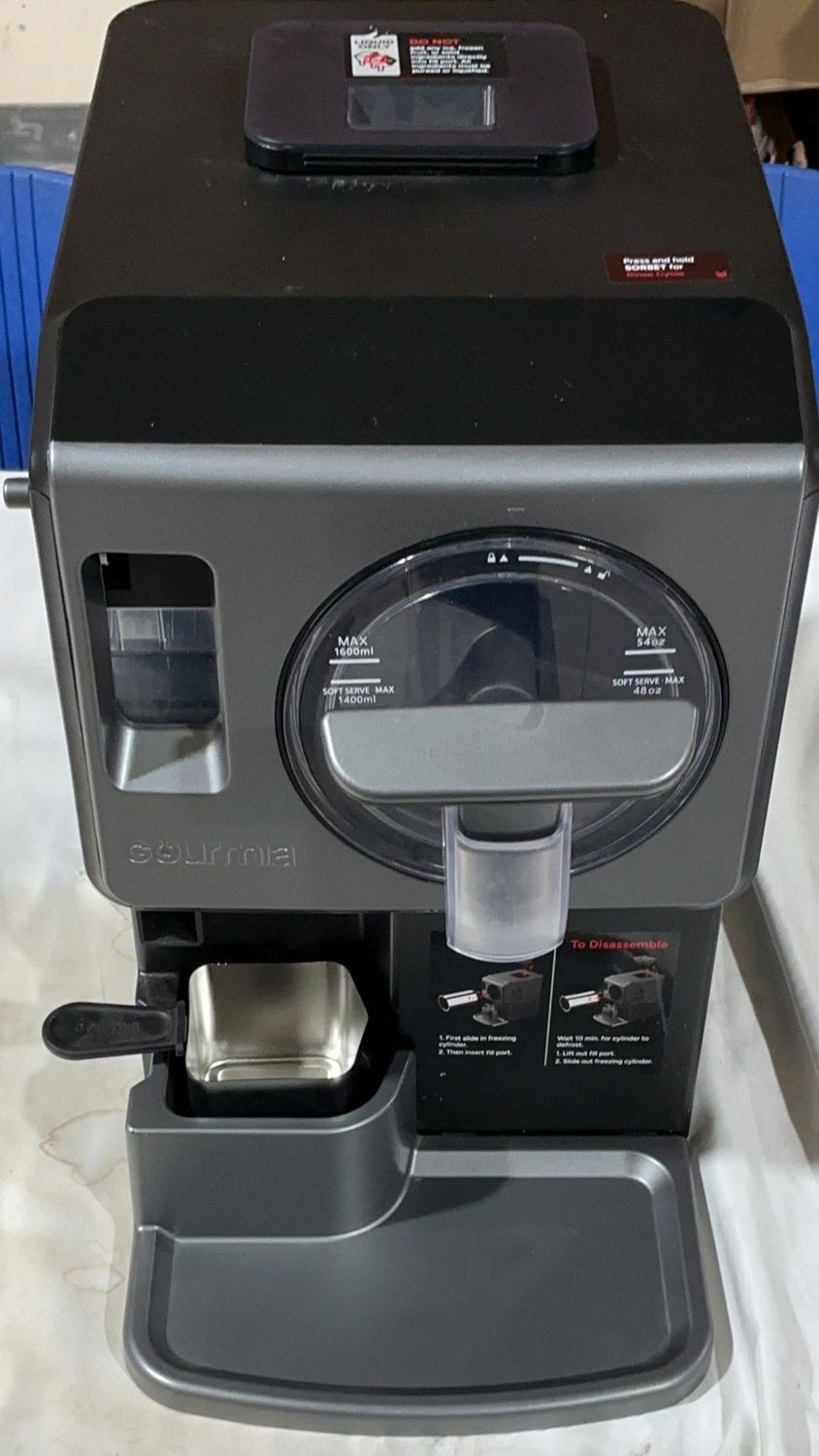 Premium GOURMIA SOFT SERVE – Durable, Modern Design, High-Quality Construction | Model Standard Model | Item #3333016 | 64-OPEN BOX