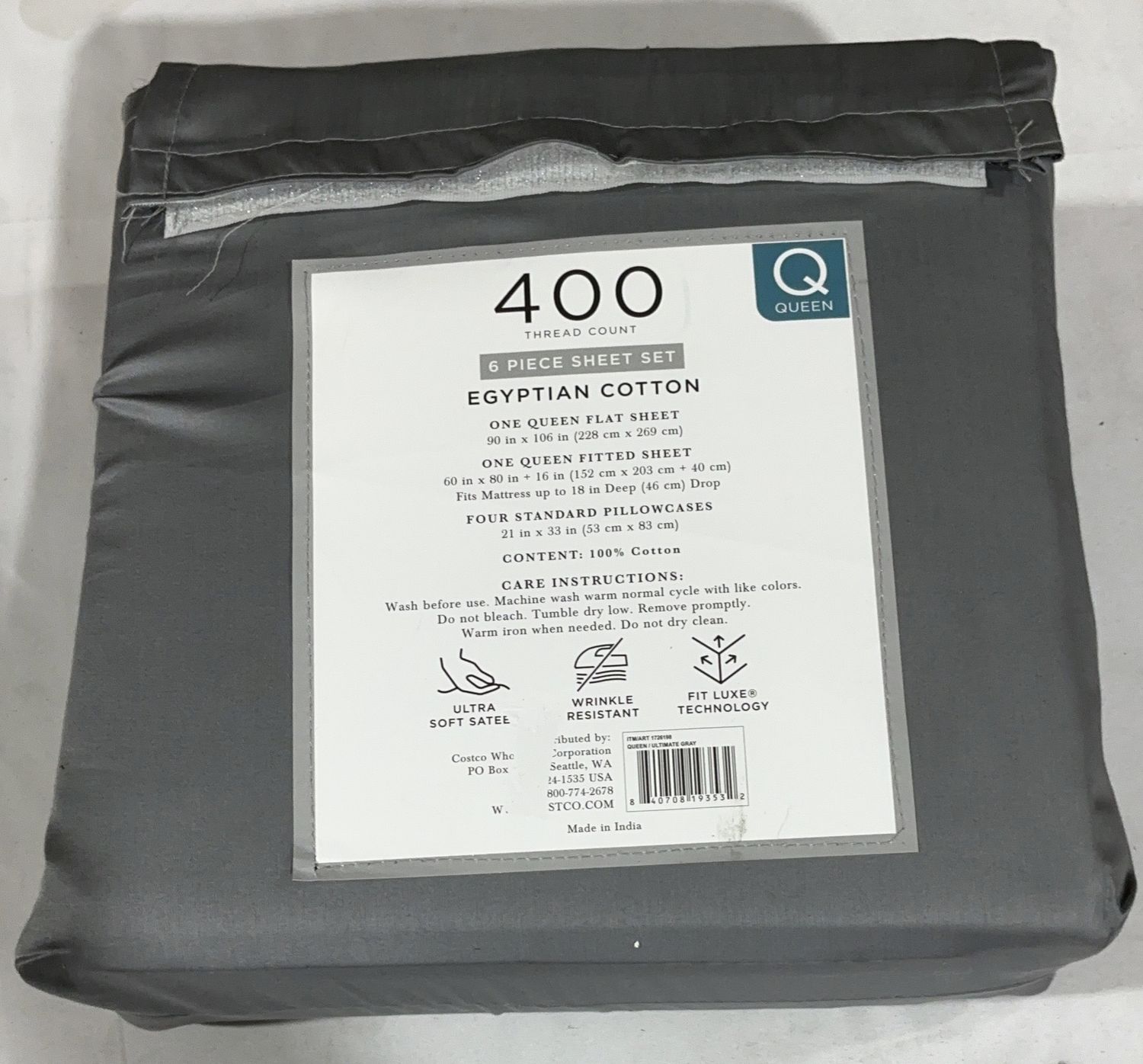 Premium 400 TC EGYPT COTTON QUEEN – Durable, Modern Design, High-Quality Construction | Model Standard Model | Item #1726198 | 74-OPEN BOX