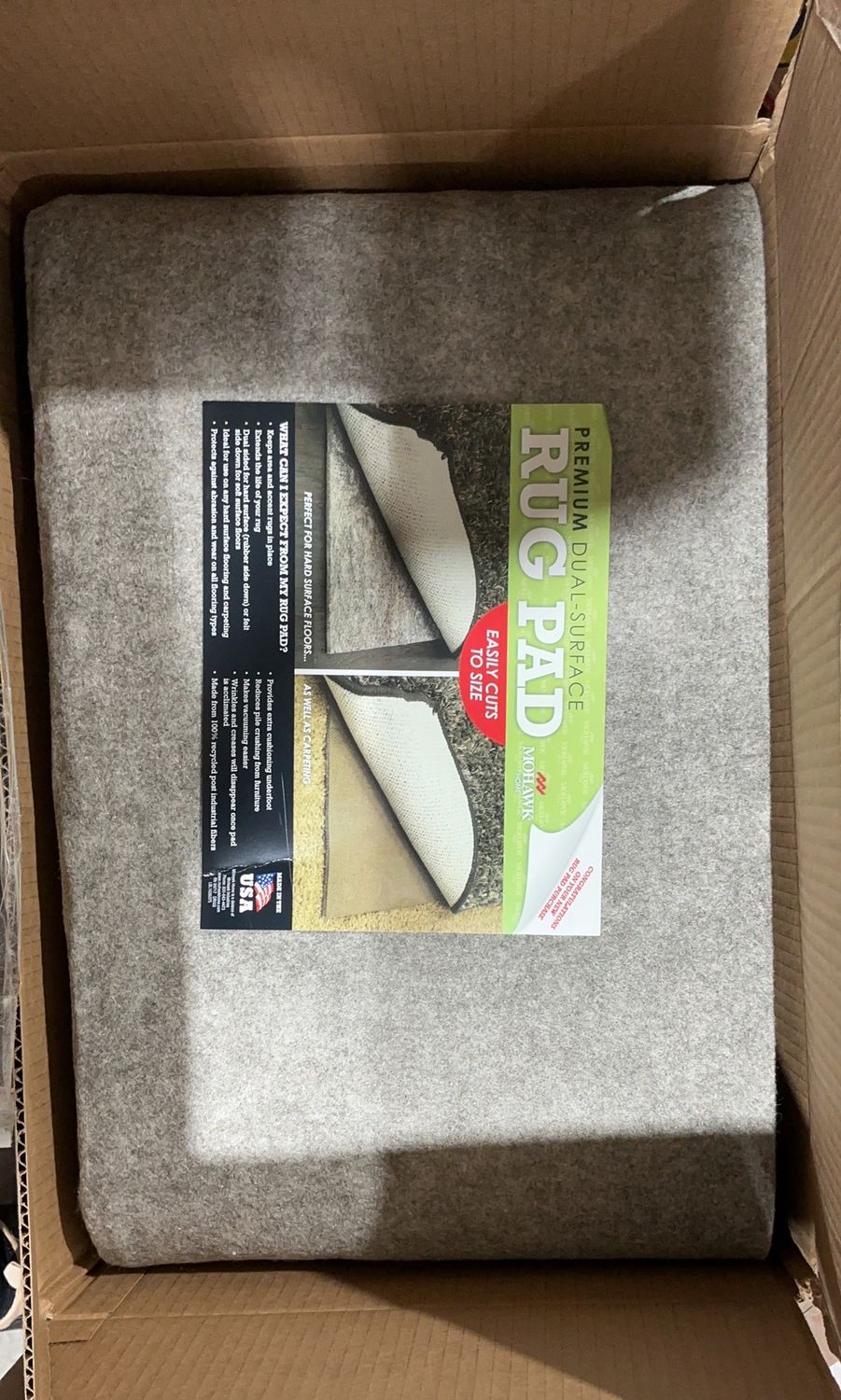 Premium ALL SURFACE RUG PAD 5X8 – Durable, Modern Design, High-Quality Construction | Model Standard Model | Item #786954 | 252 LIKE NEW