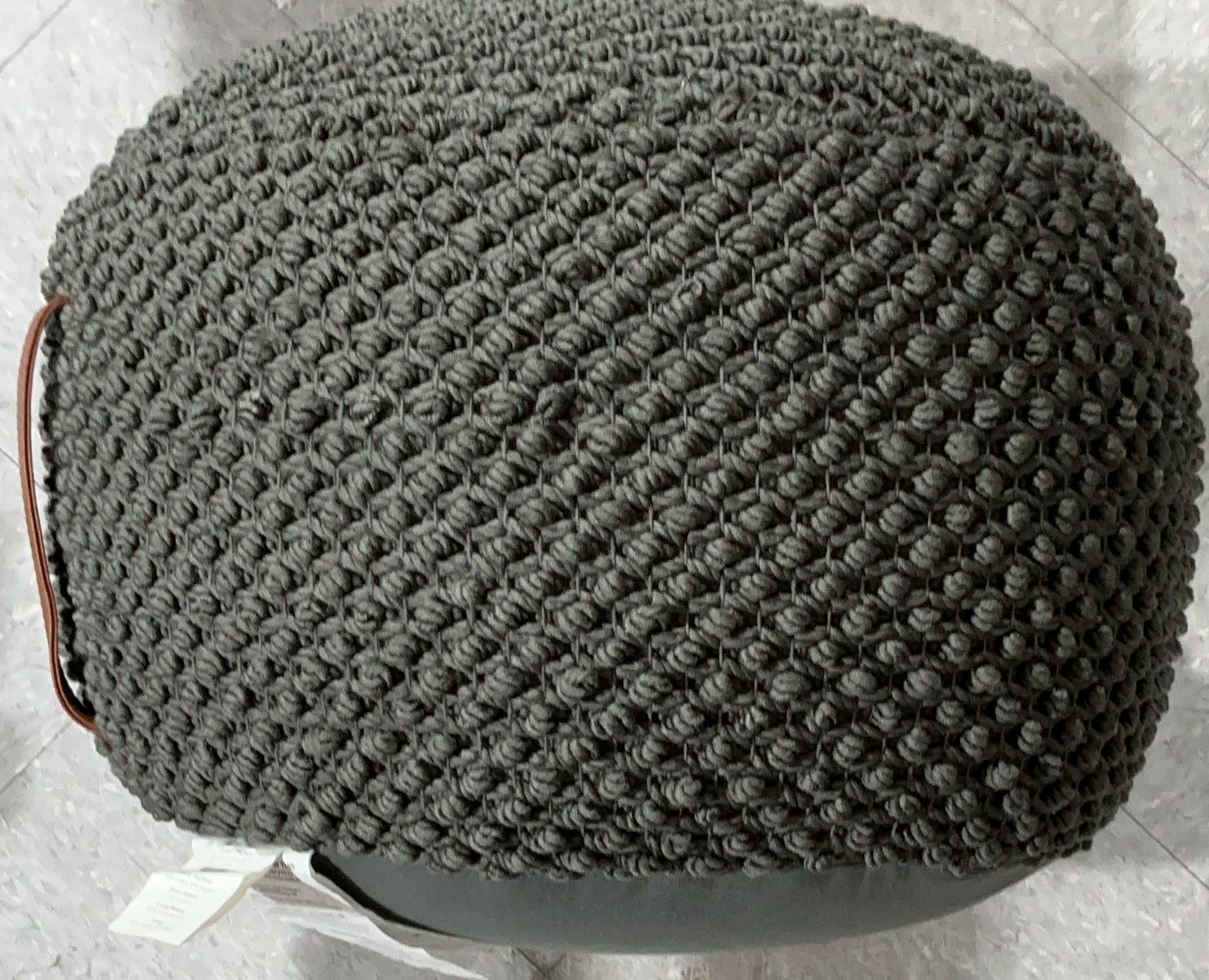 Premium WOVEN LOOP COTTON POUF – Durable, Modern Design, High-Quality Construction | Model Standard Model | Item #1796243 | 98-OPEN BOX