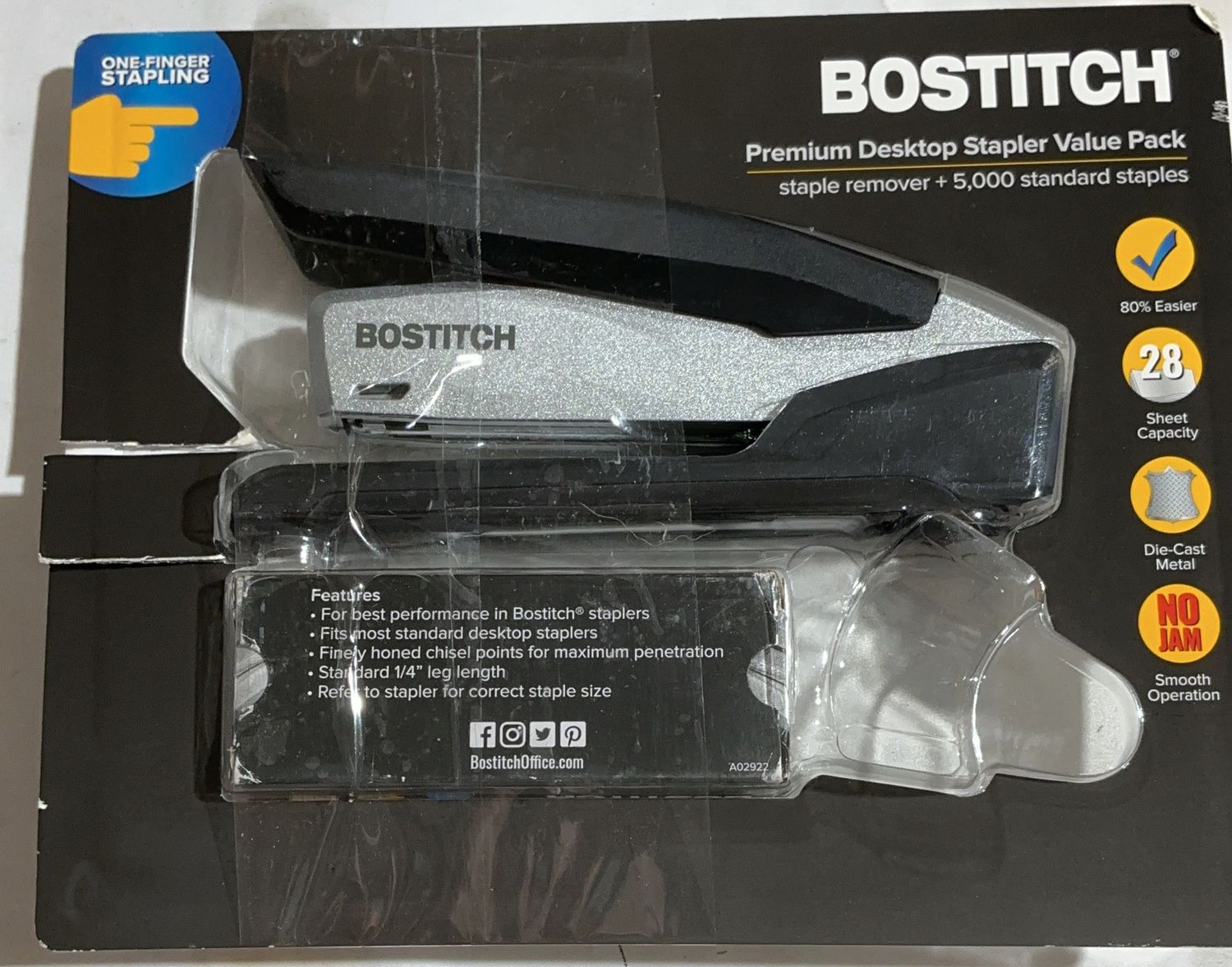 Premium BOSTITCH STAPLER PACK – Durable, Modern Design, High-Quality Construction | Model Standard Model | Item #2446023 | 363