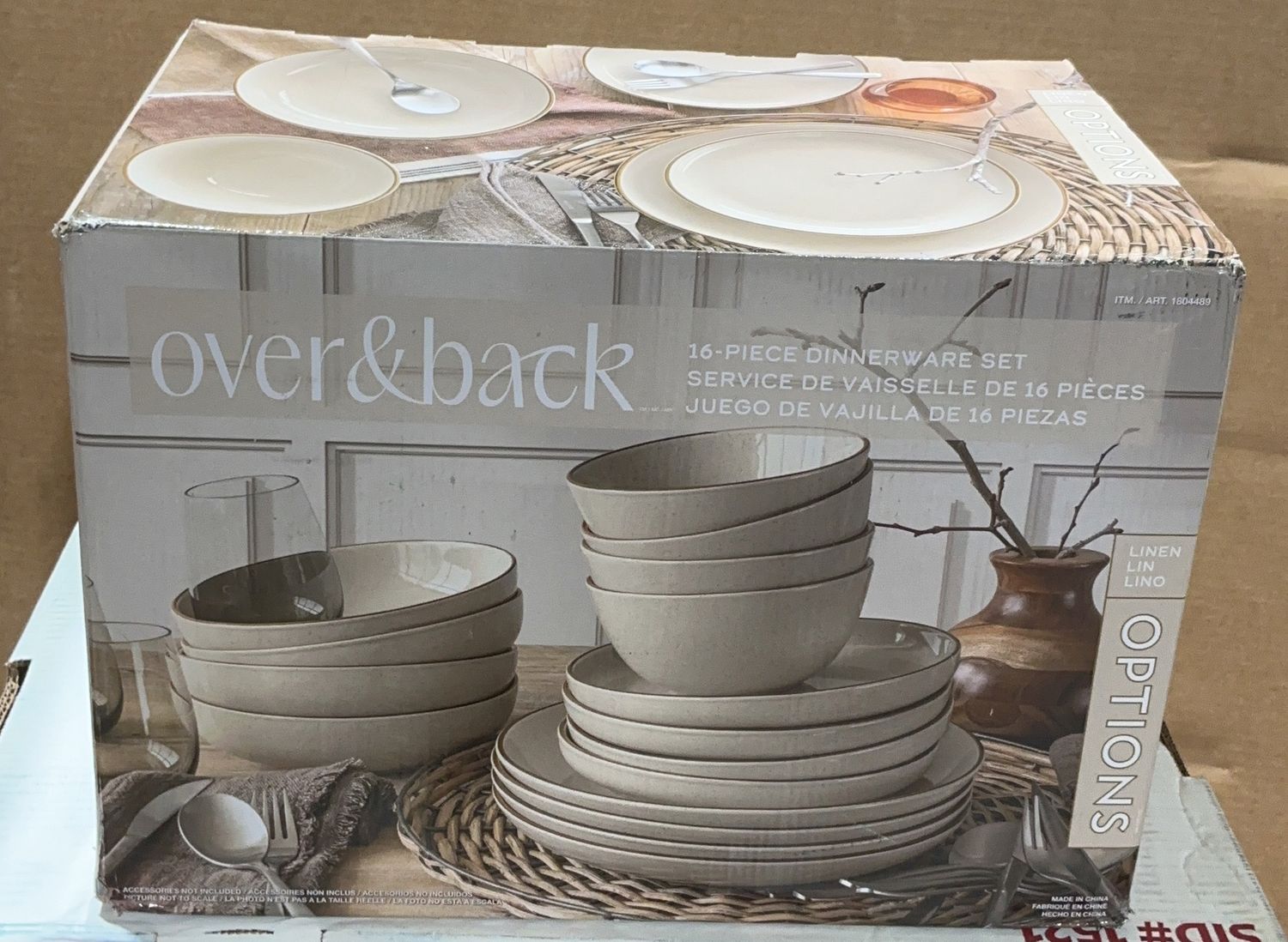 Premium O+B OPTIONS LINEN 16PC – Durable, Modern Design, High-Quality Construction | Model Standard Model | Item #1804489 | 177-OPEN BOX