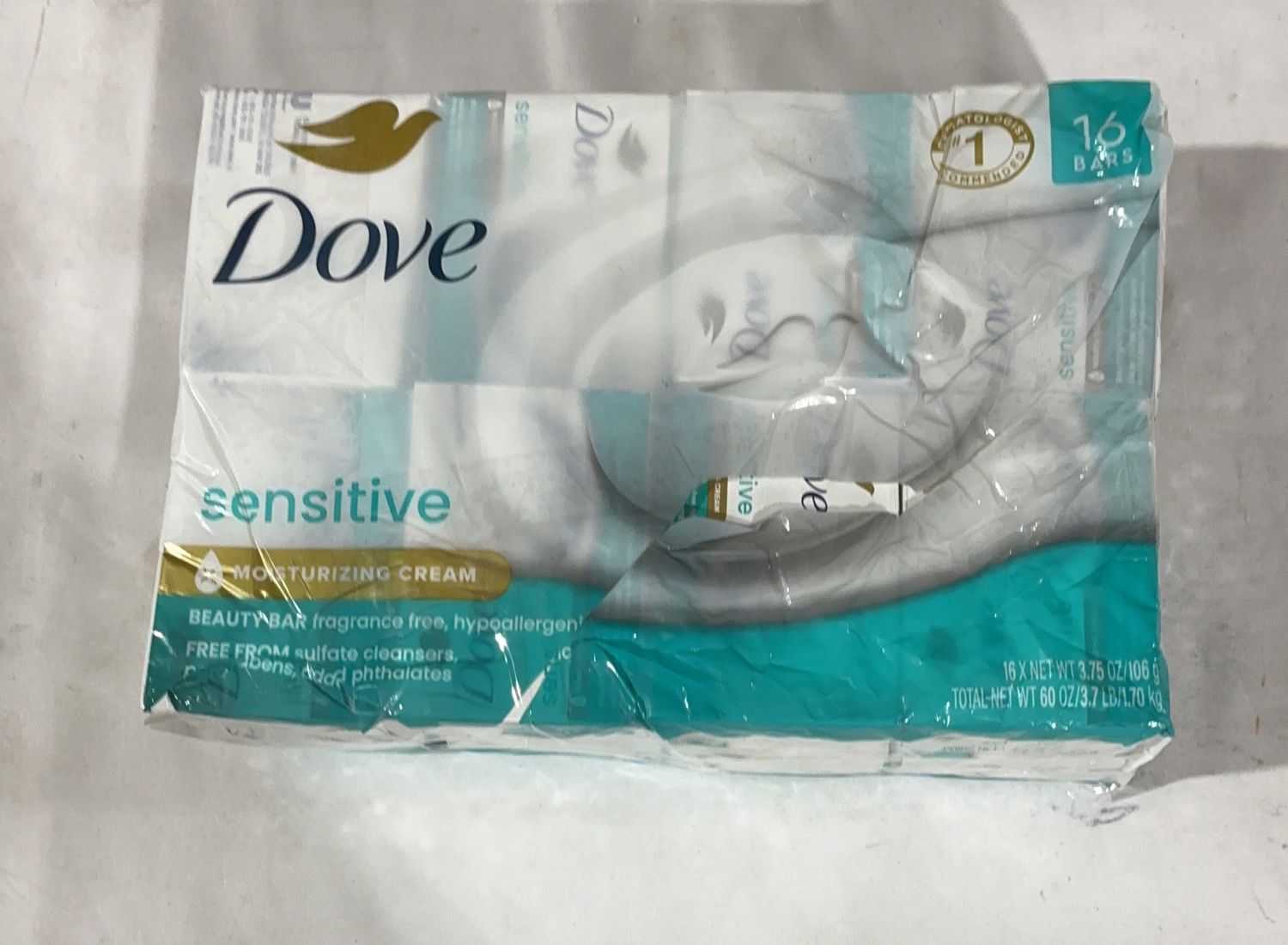 Premium DOVE SENSITIVE BAR 16CT – Durable, Modern Design, High-Quality Construction | Model Standard Model | Item #1421933 | 231OPEN BOX