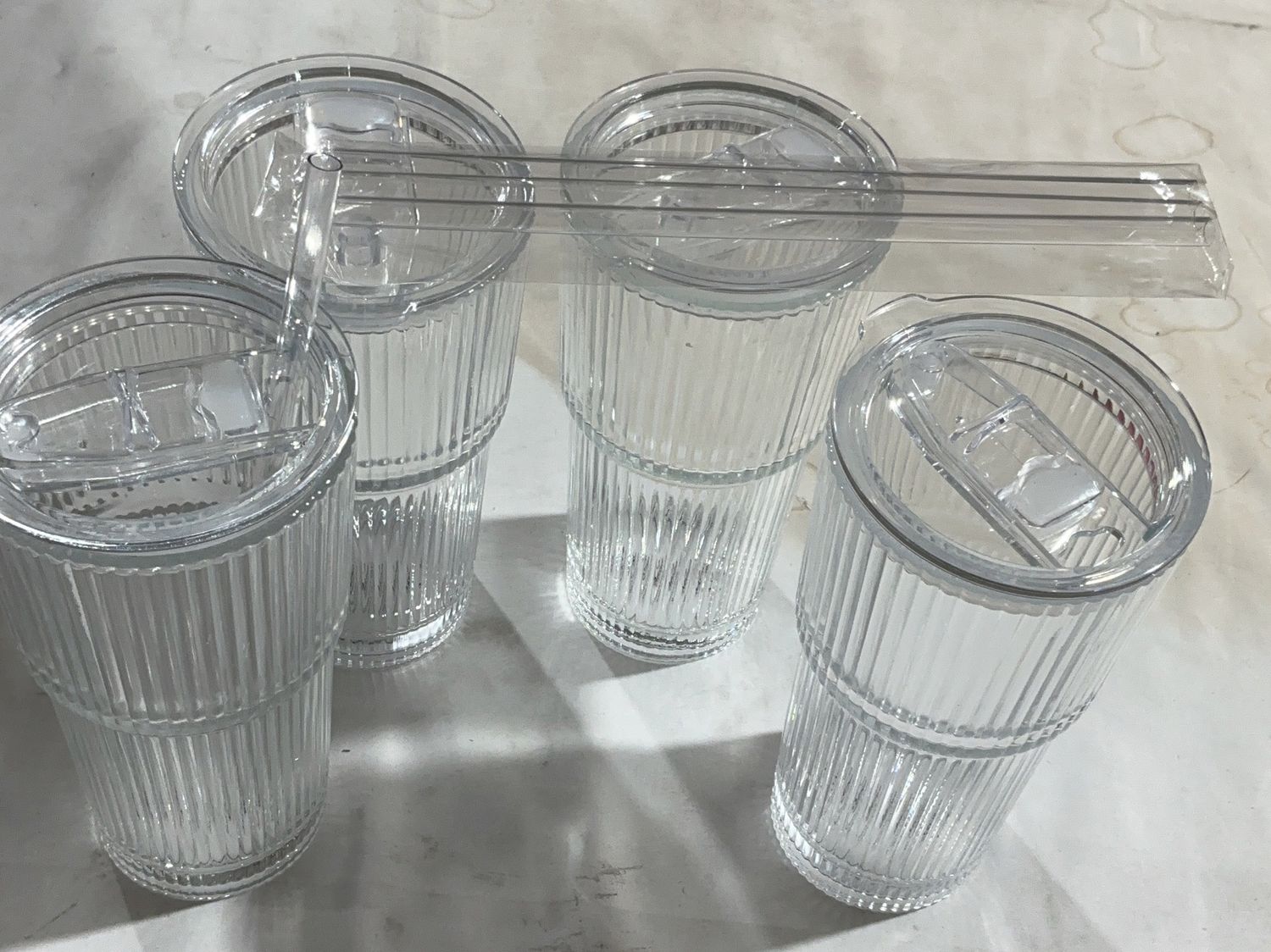Premium RIBBED GLASS TUMBLER SET – Durable, Modern Design, High-Quality Construction | Model Standard Model | Item #1969831 | 299 OPEN BOX