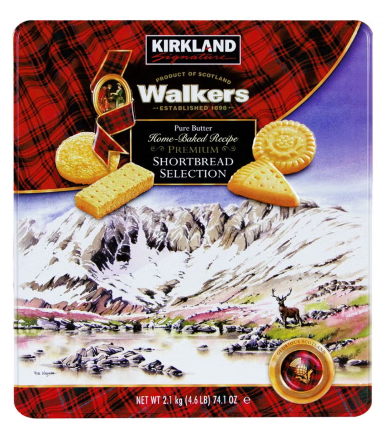 Kirkland Signature Walkers Premium Shortbread Selection, 4.6 lbs Item 284101