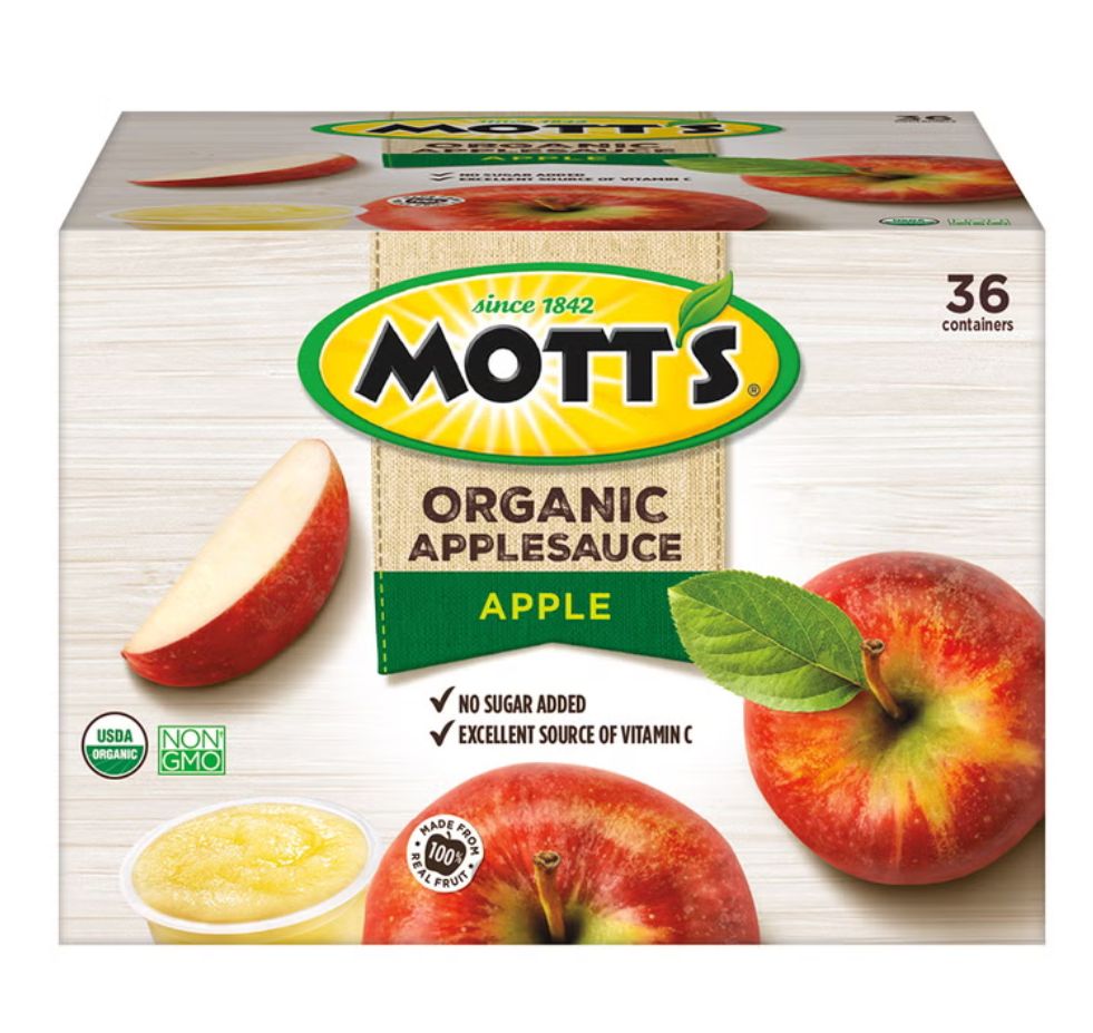 Mott's, Organic Apple Sauce, 3.9 oz, 36-Count Item 951243
