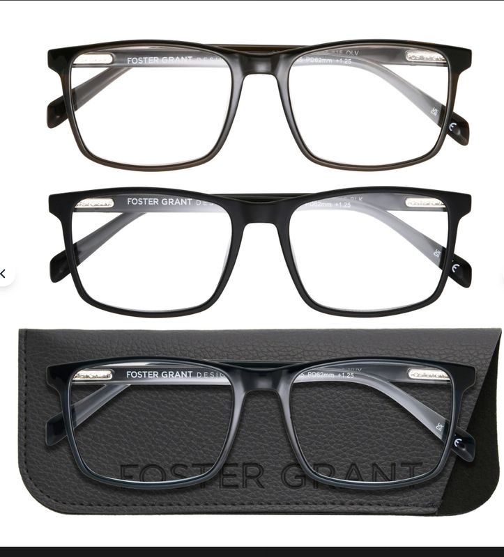 Foster Grant Design Optics 3-Pack Reading Glasses MEDIA +2.50 Item #1908274