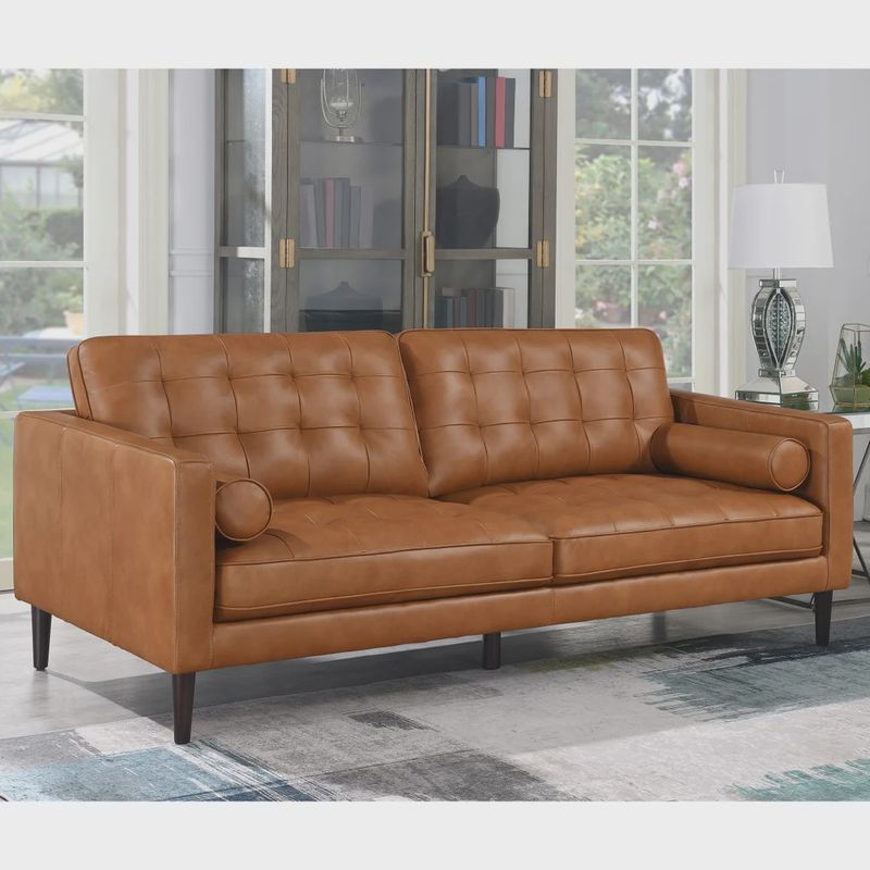 Harstine Leather Sofa