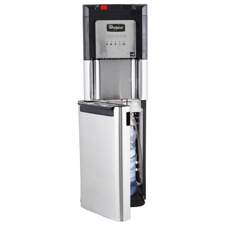 Whirlpool Self Cleaning Full Stainless Hidden Bottle Water Cooler with LED Indicators