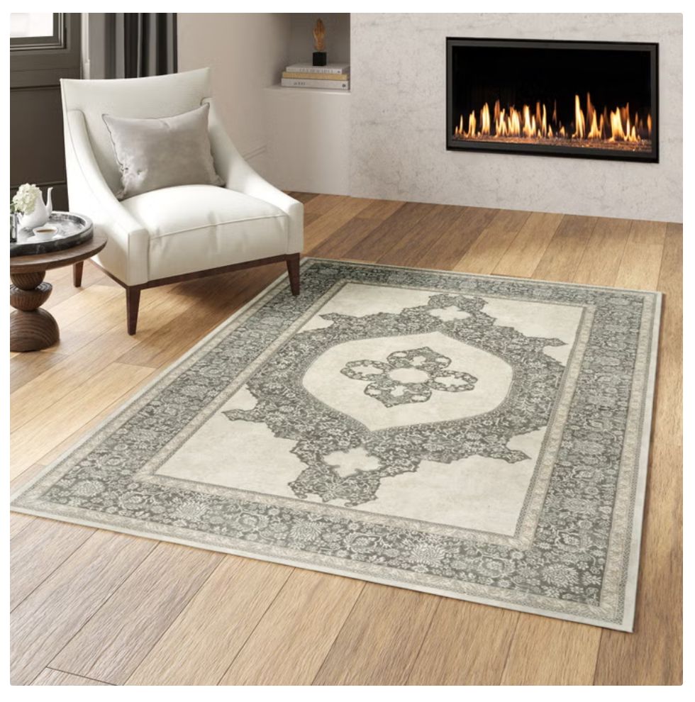 Thomasville Timeless Classic Area Rug Ultra High Dinsty Wave Ivory 5ft 3 in x 7ft 5in Rug Item 1971011