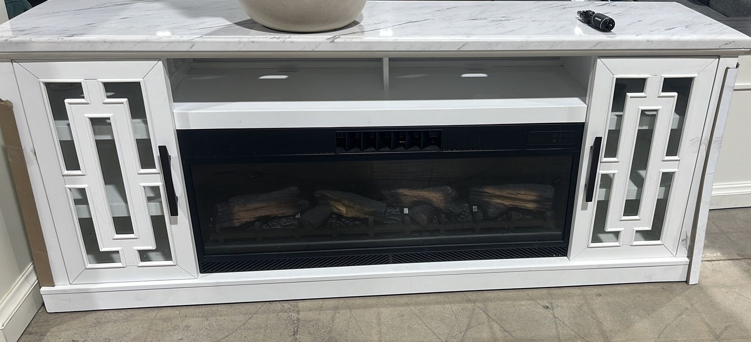 Tresanti Kerrigan TV Console with ClassicFlame CoolGlow 2-in-1 Electric Fireplace and Fan