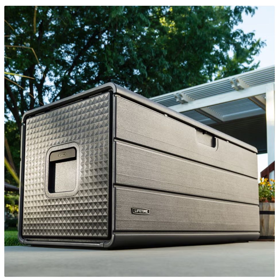 Lifetime 170-Gallon Outdoor Resin Storage Deck Box 1947401