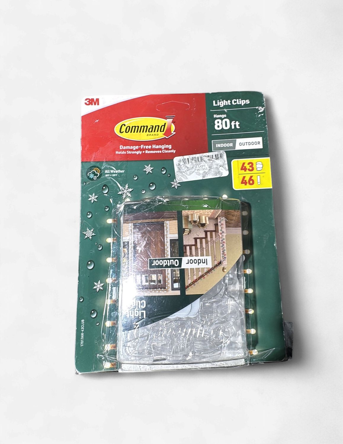 3M Command Light Clips 43 Count HARDWARE Item #1951953