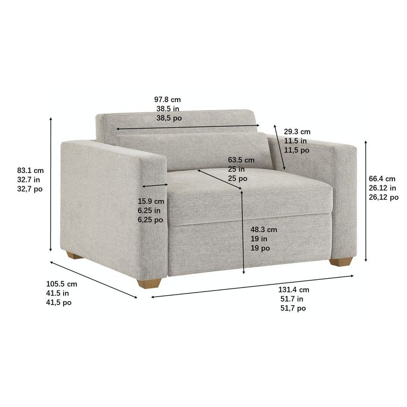 Thomasville Dillard Convertible Sleeper Chair Item #1752964