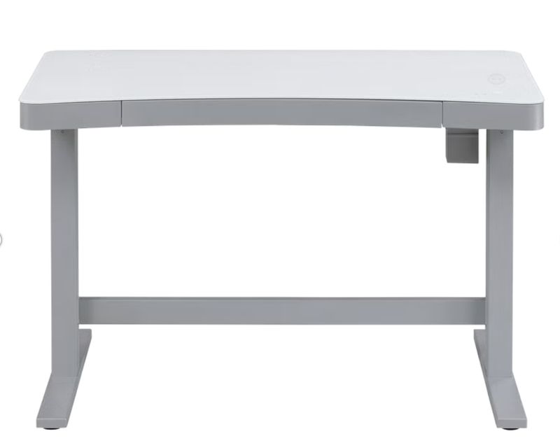 Tresanti Adjustable Height Sit/Stand Tech Desk, 47.3"L x 23.7"W x 29.4"- 47"H, White Item 1414575
