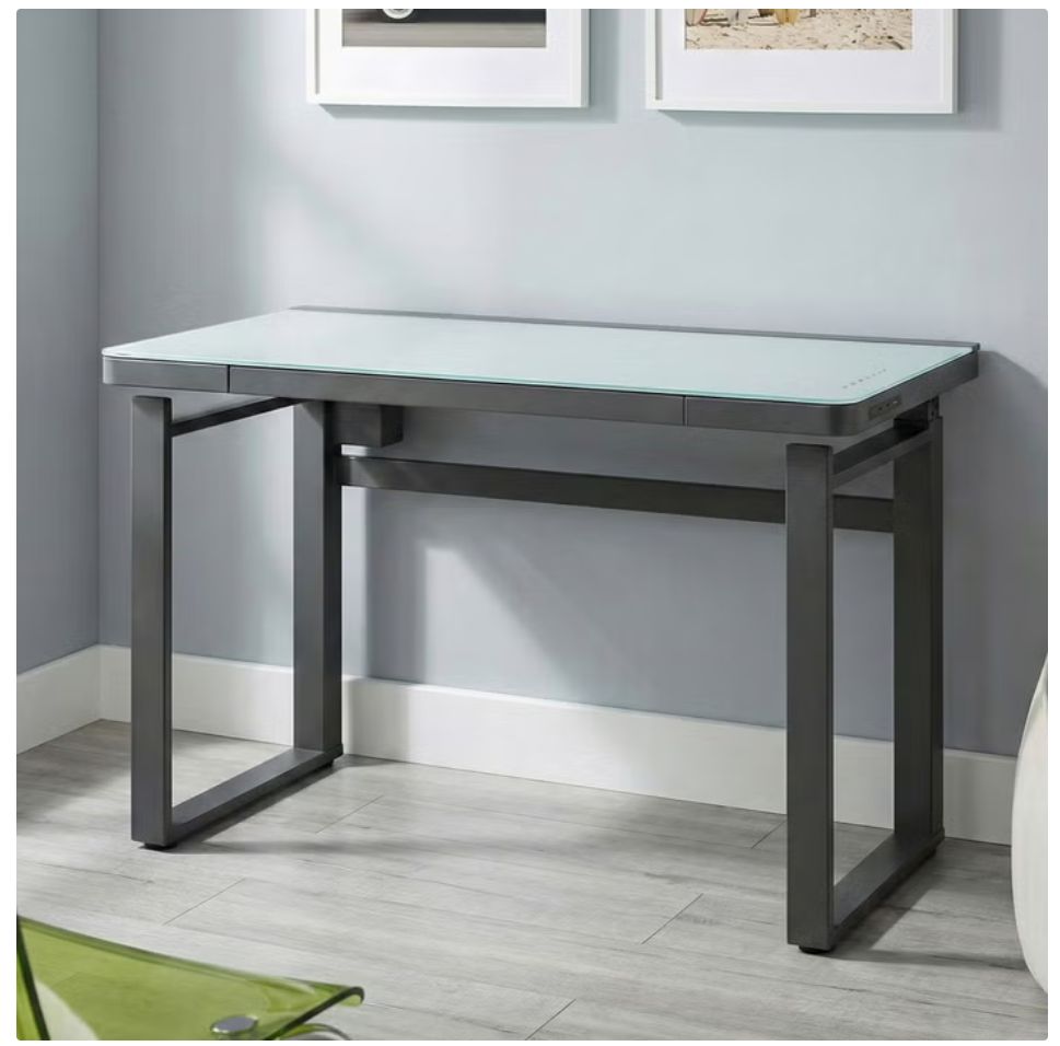 Tresanti Aurora 47” Adjustable Height Desk with LED Lighting Item 1782908 | Model ODP760-D978