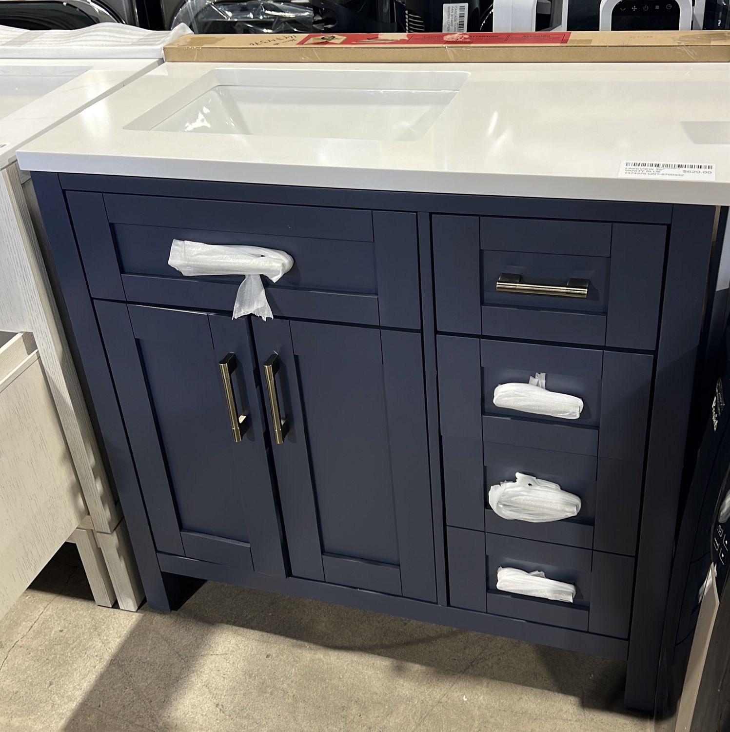 LAKEVIEW 36" VANITY BLUE 1474376 ONT-6700332