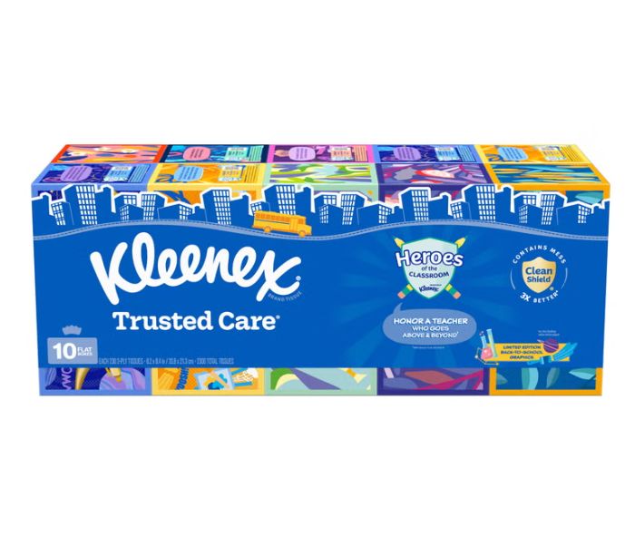 Kleenex Trusted Care Facial Tissue, 2-Ply, 230-count, 10-pack Item 723675