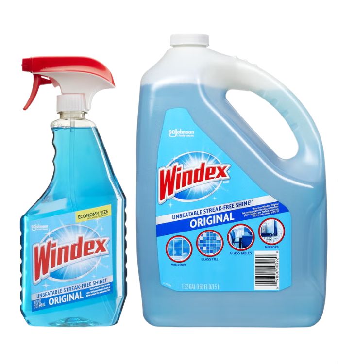 Windex Original Glass Cleaner, 32 fl oz + 169 fl oz Refill Item 2234908