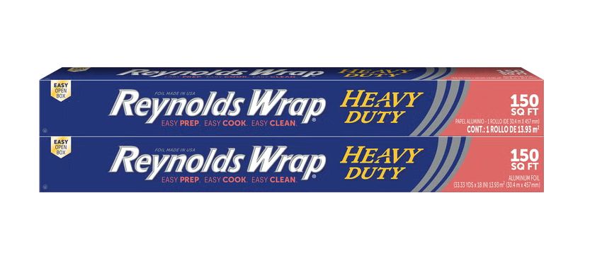 Reynolds Wrap Heavy Duty Aluminum Foil, 150 sq ft, 2 ct