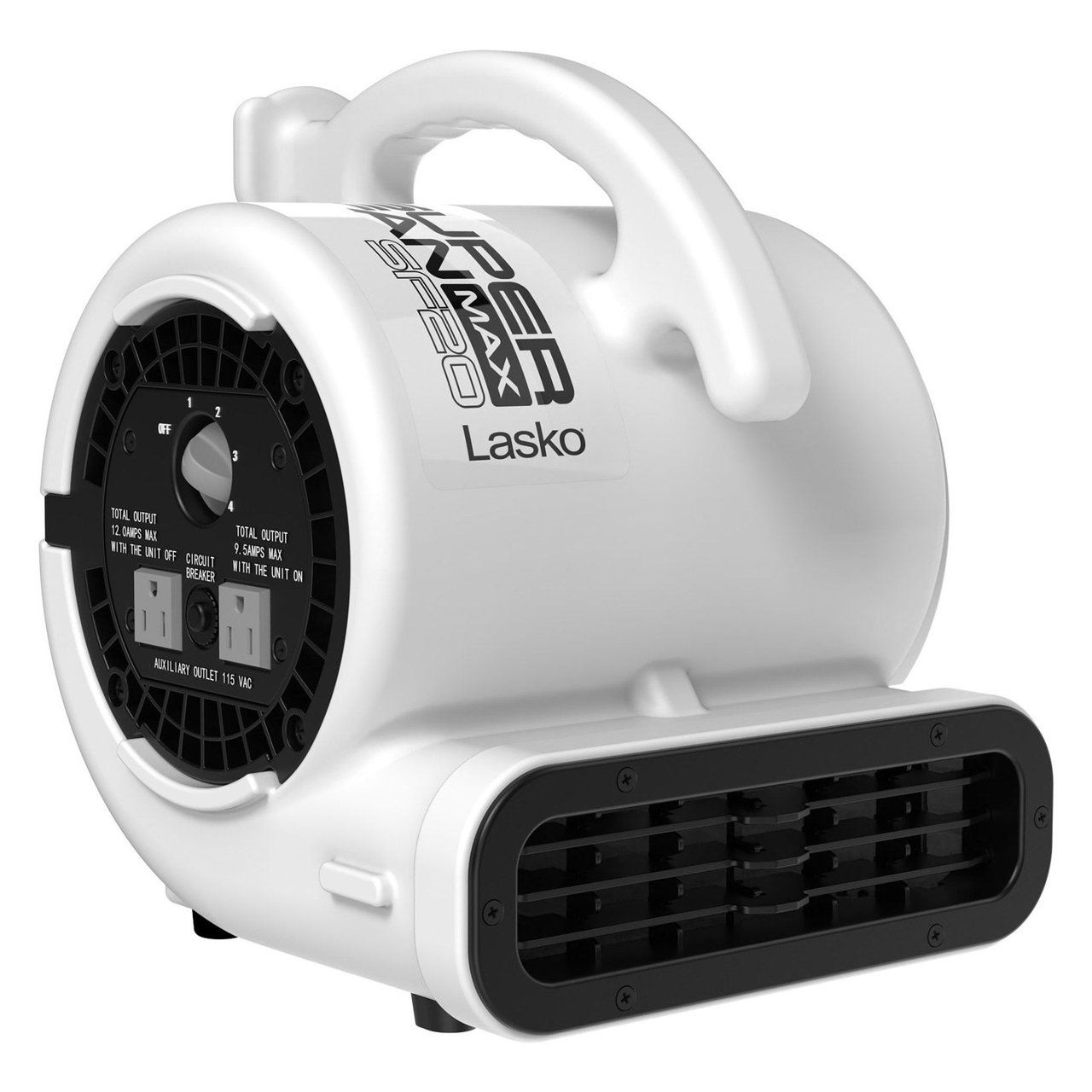 Lasko Super Fan MAX, 4-Speed Multi-Purpose Compact Air Mover, Blower Fan - 2009879
